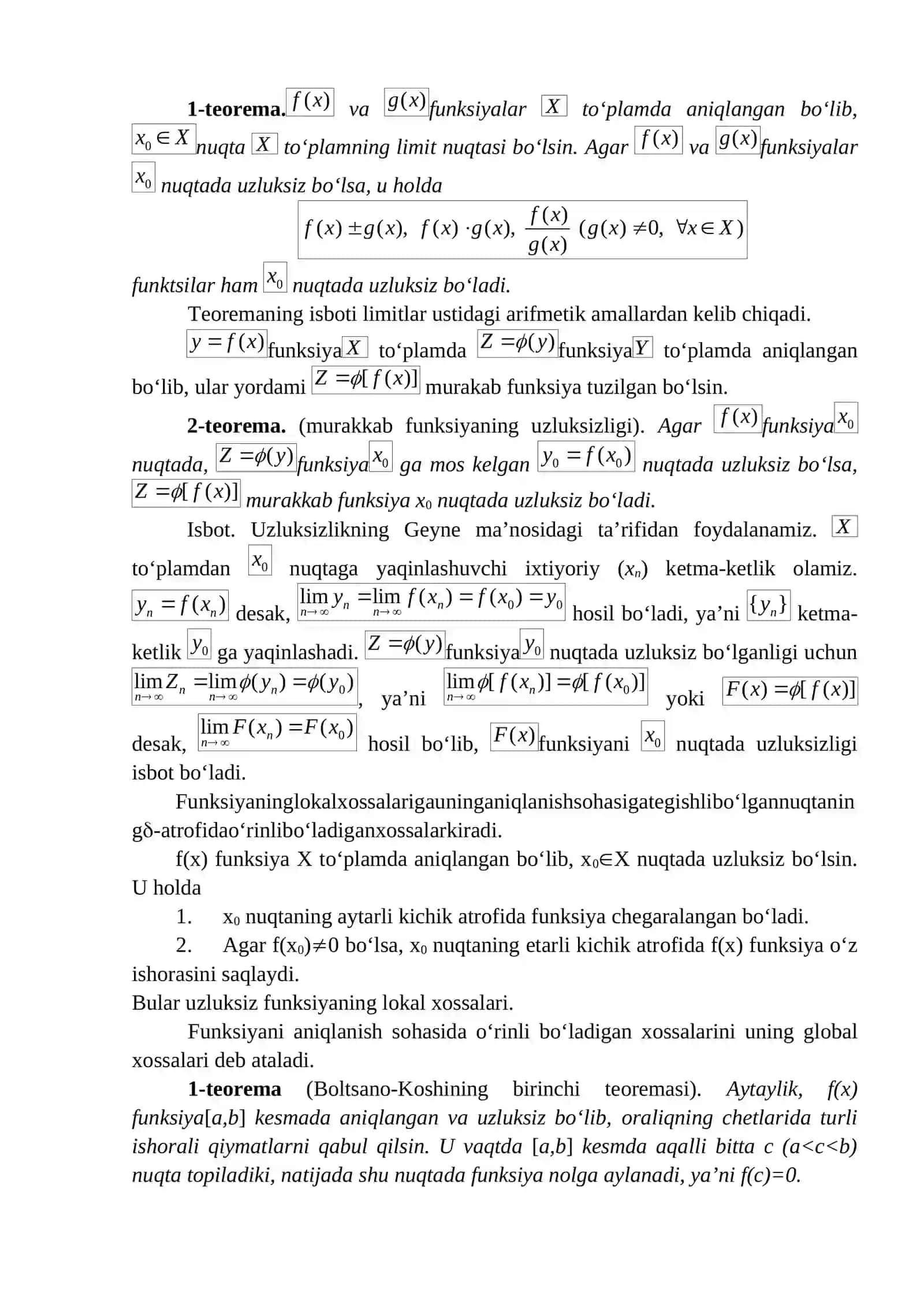 Argument va funksiya orttirmalari 4