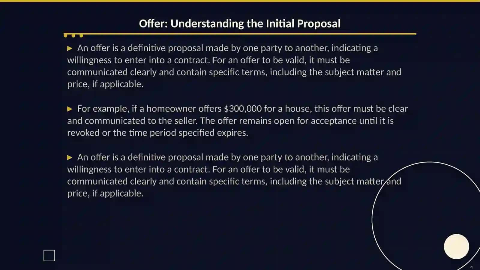 THE ELEMENTS OF CONTRACT 4