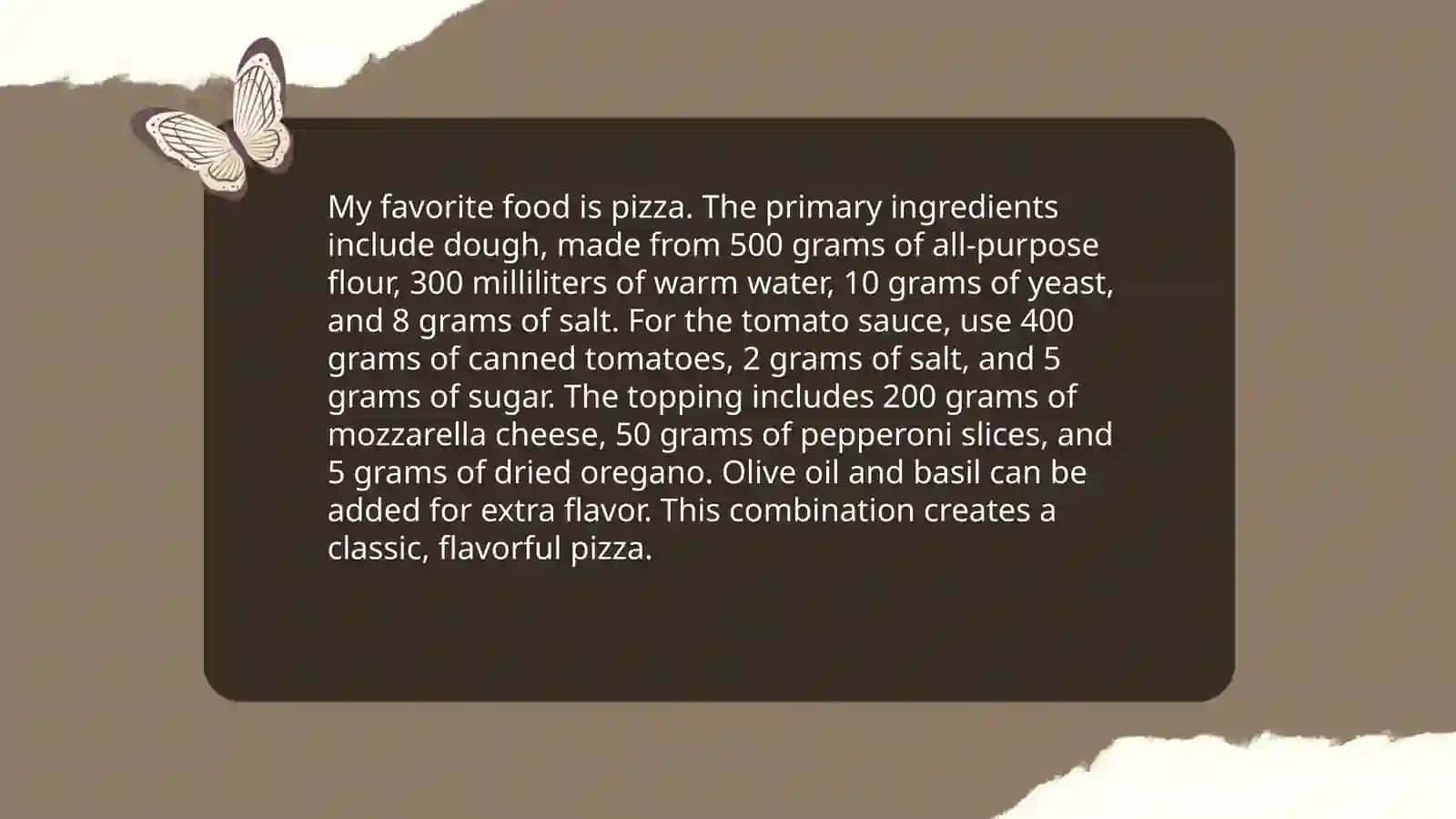 My favorite food 4