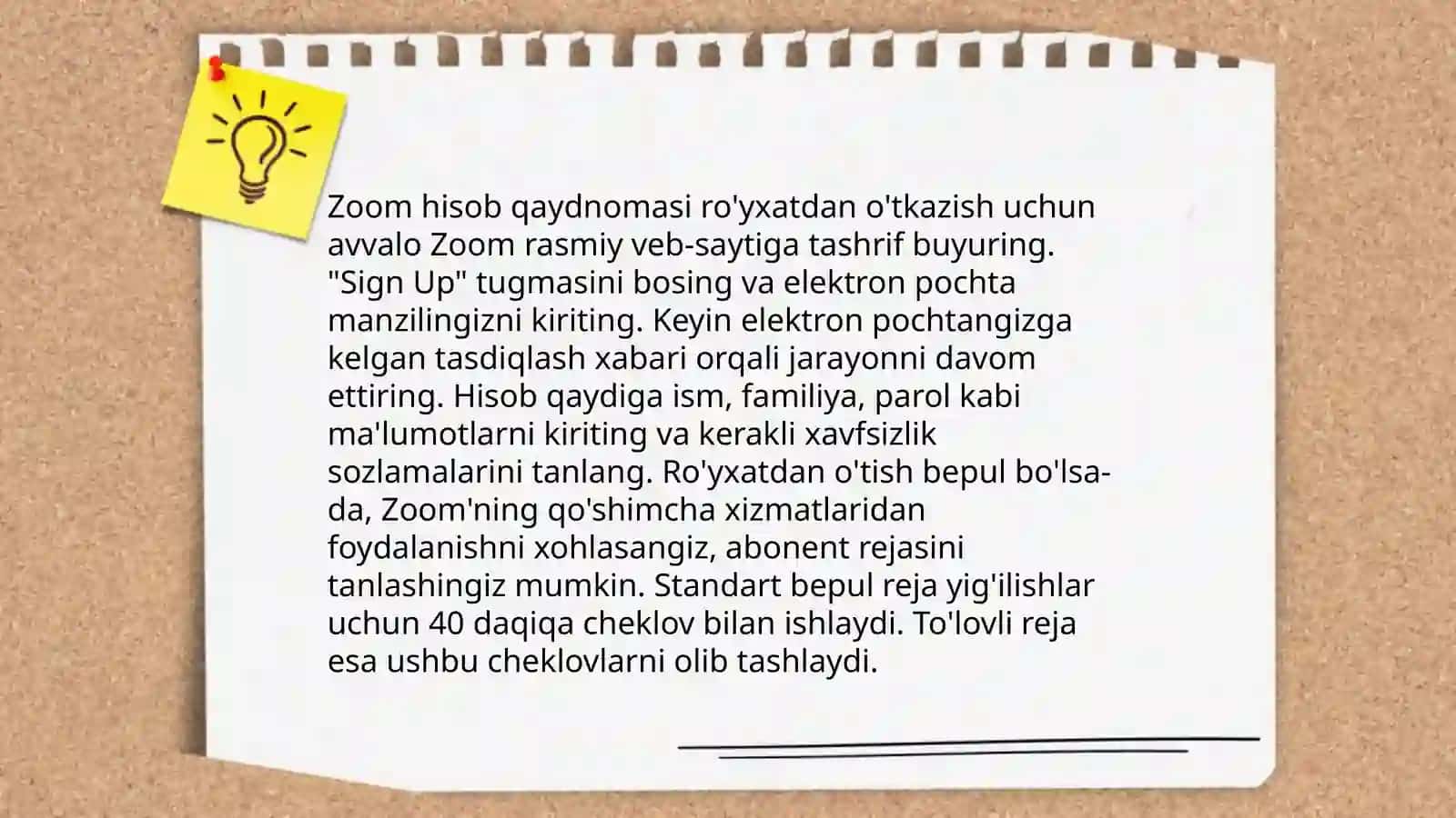 Zoom platformasida konferensiya yaratish 4
