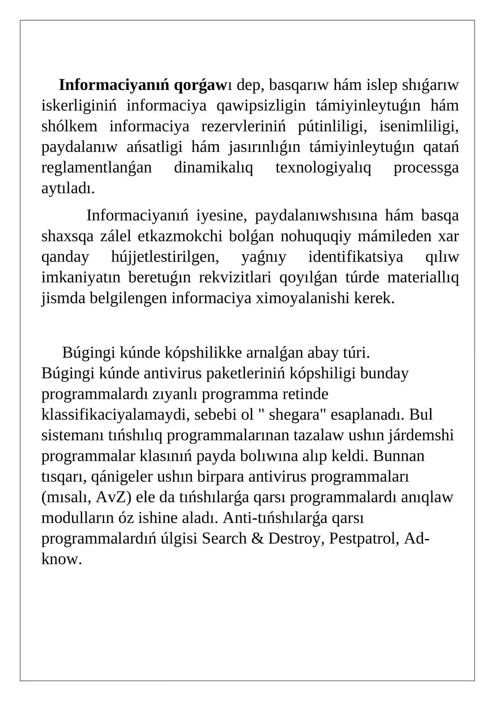 Antivirus qorǵaytugin programma túrleri 4