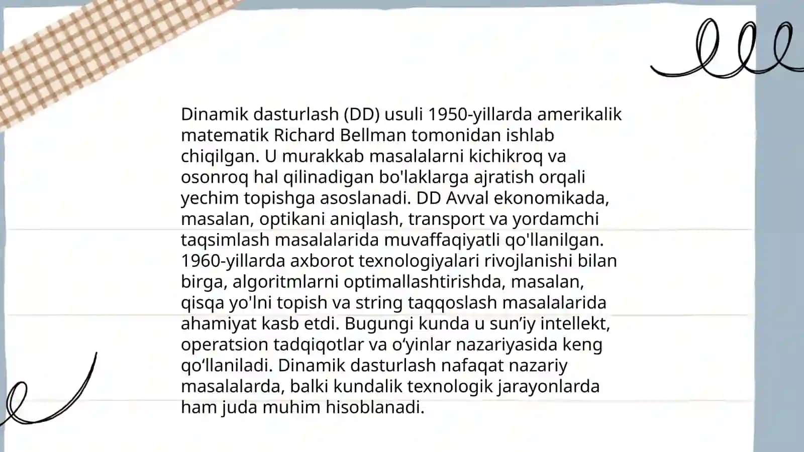 Dinamik dasturlash 4