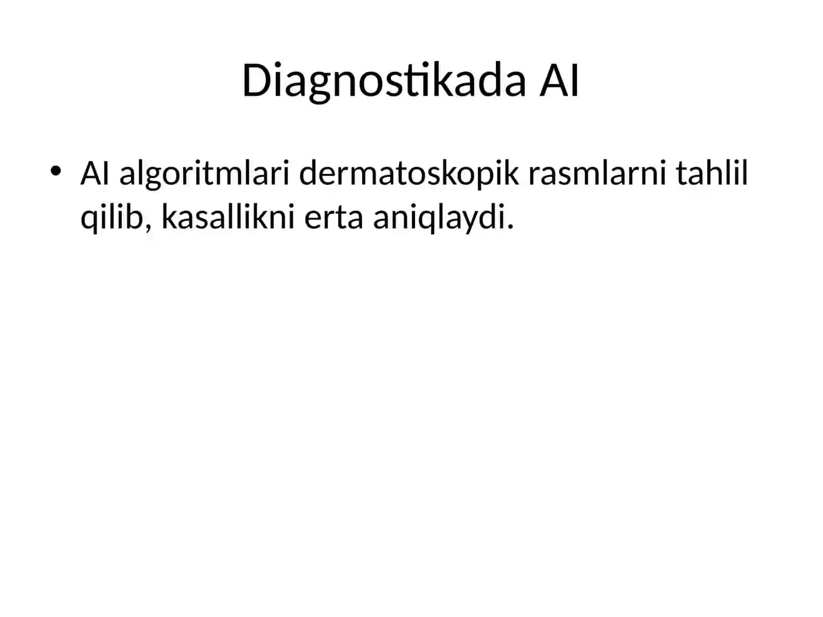 Dermatologiyada Sun’iy Intellekt 4