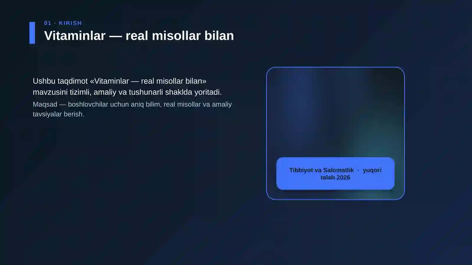 Vitaminlar — real misollar bilan 4