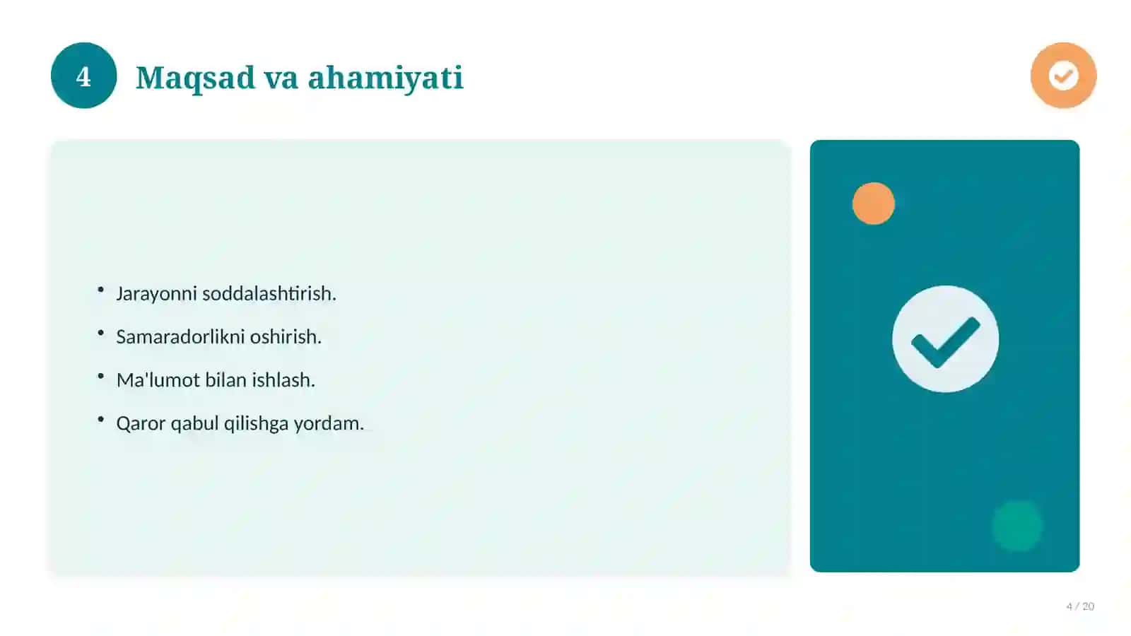 Big Data tahlili: nazariy asoslari, integratsion yondashuvda (Slayd-taqdimot) 4