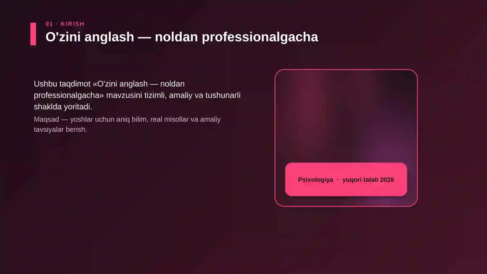 O'zini anglash — noldan professionalgacha 4