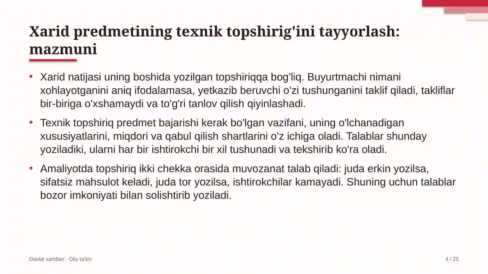 Hosting provayderlarida xarid predmetining texnik topshirig'ini tayyorlash 4