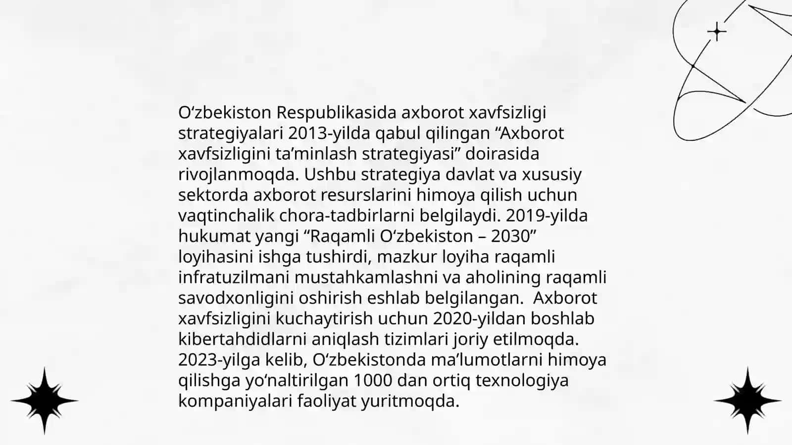 O'zbekistonda axborot xavfsizligining ma'naviy va huquqiy asoslari 4