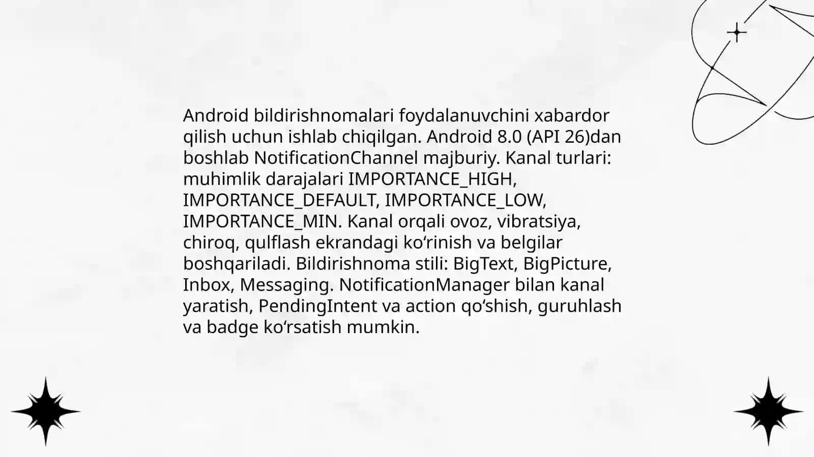 Android operatsion tizimining imkoniyatlari 4