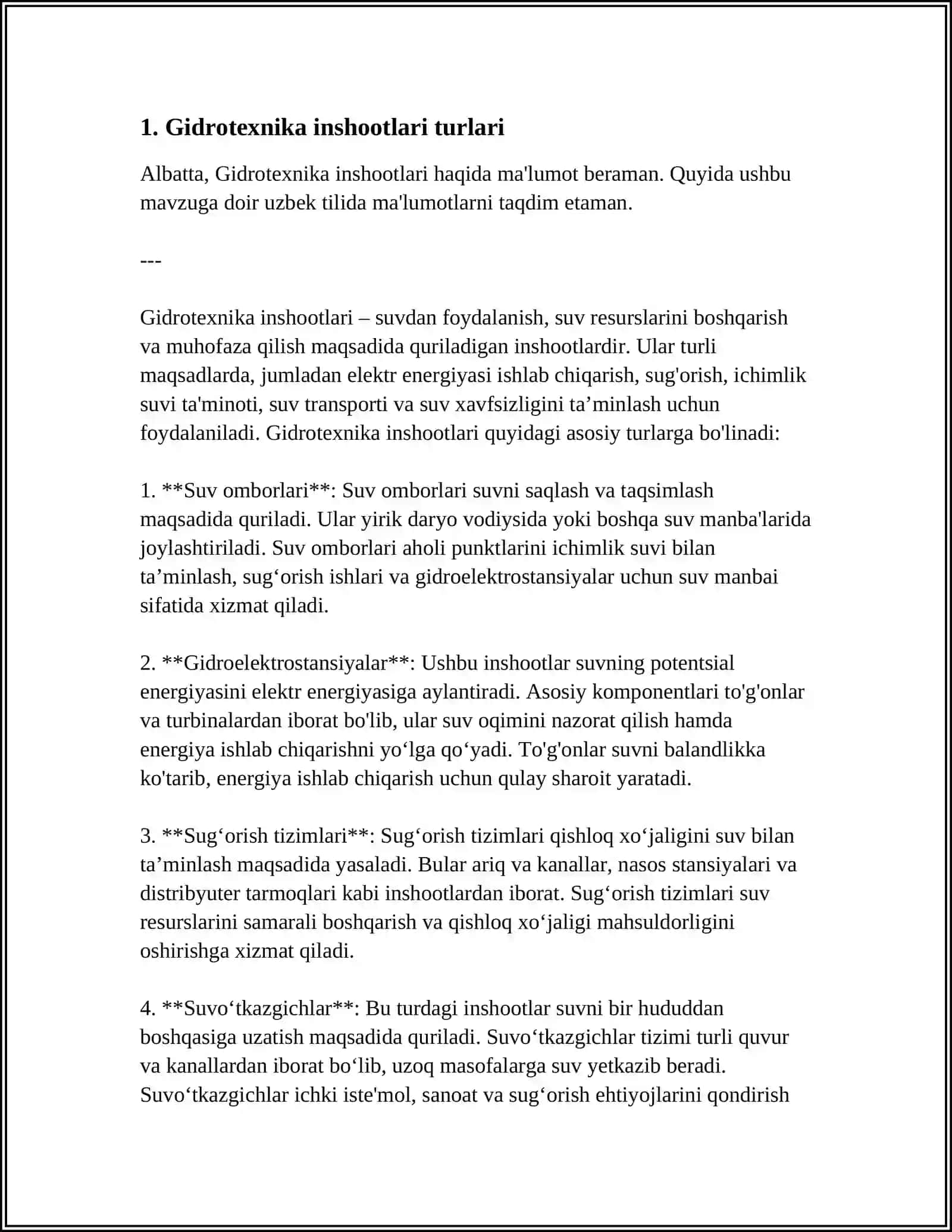 Gidrotexnika inshootlari 4