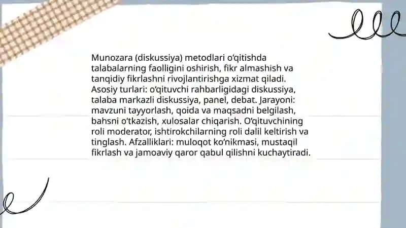 Ma'ruza usuli va uning samaradorligi 4