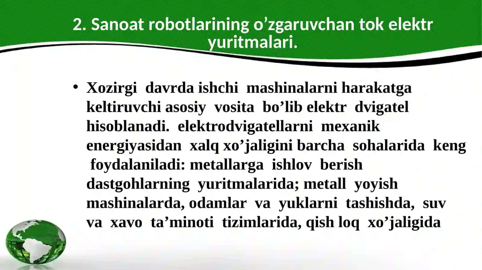 O’zgaruvchan tok elektr yuritmalari 4