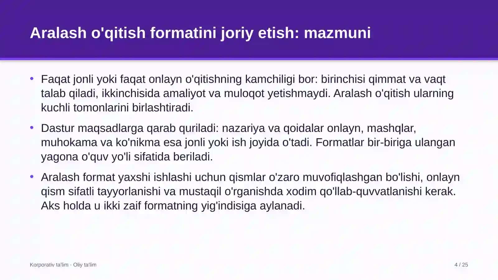 startaplarda aralash o'qitish formatini joriy etish 2699 4