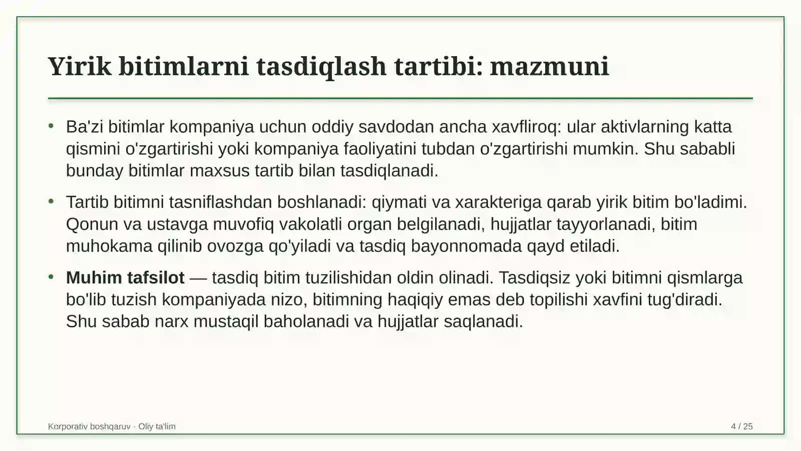 Yem-xashak yetishtirishda yirik bitimlarni tasdiqlash tartibi 4