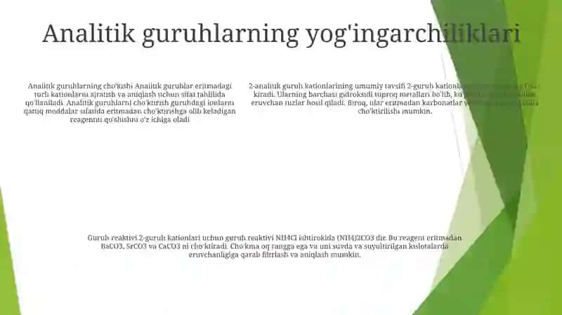 Analitik Kation Guruhlari 4