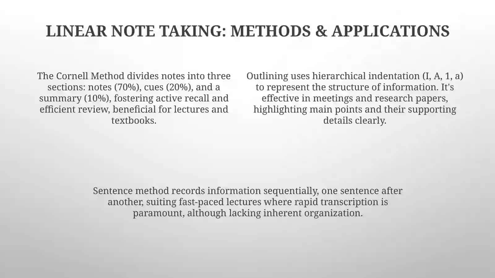 Note taking strategies 4