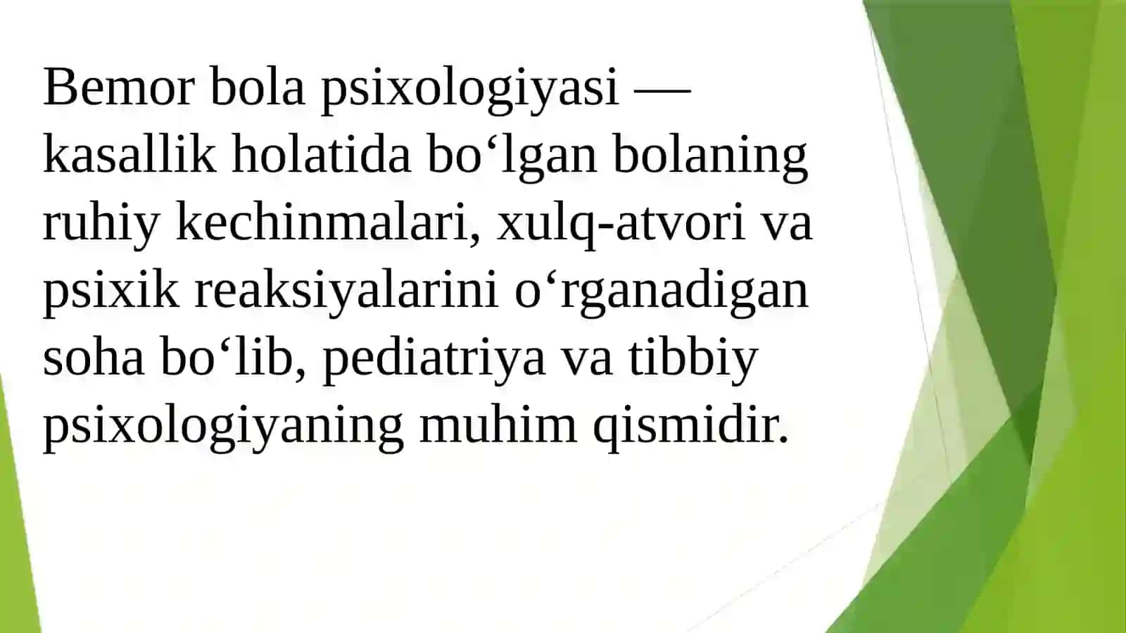 Bemor bola psixologiyasi 4