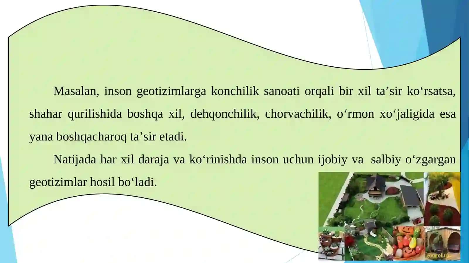 Tabiy va antrapogen landshaft turlarini aniqlash 4