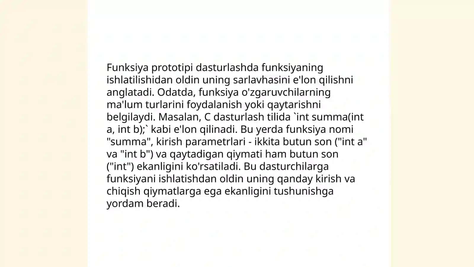 C++ tilida funksiyalar 4