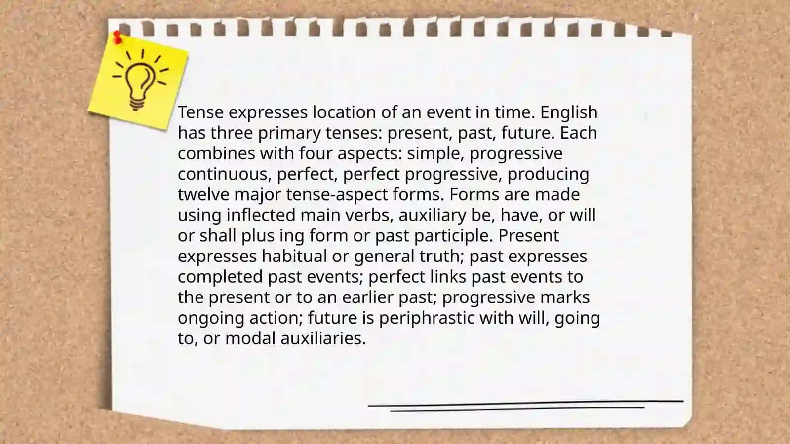 Grammatical categories 4