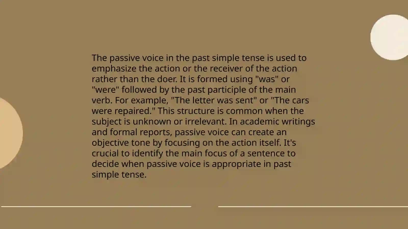 Passive Voice in Different Tenses 4