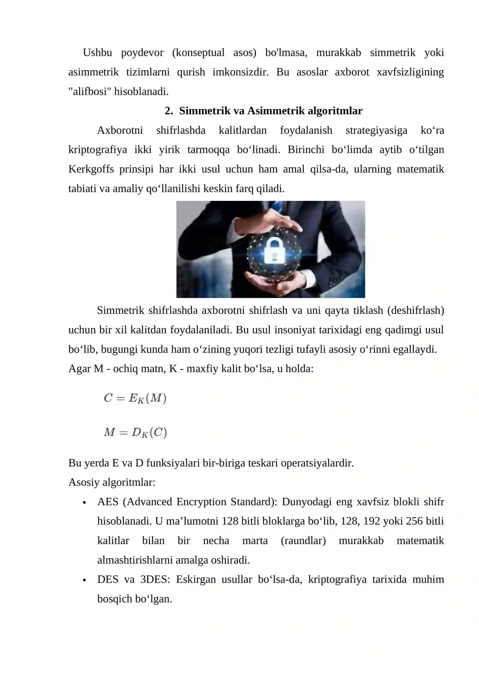 Axborotni himoya qilishning kriptografik usullari 4