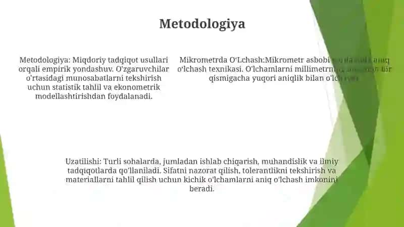 Mikrometrda OʻLchash 4