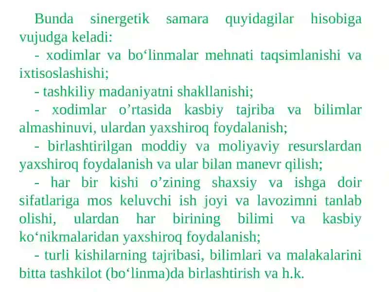 Tashkilot va uni boshqarish 4