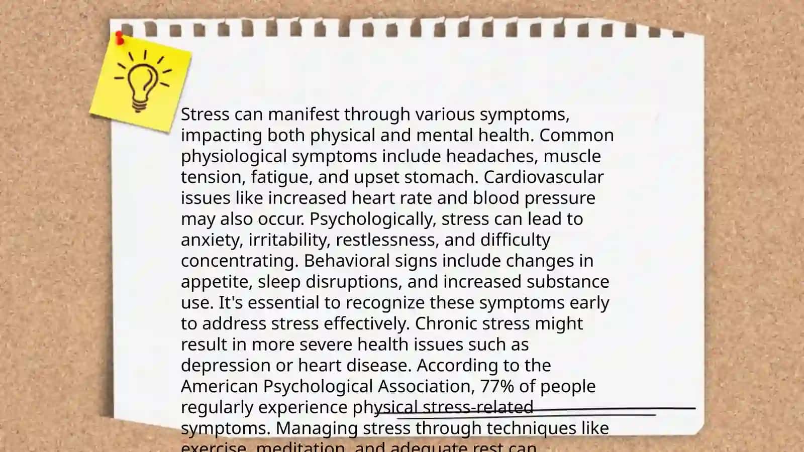 Stress in simple words 4