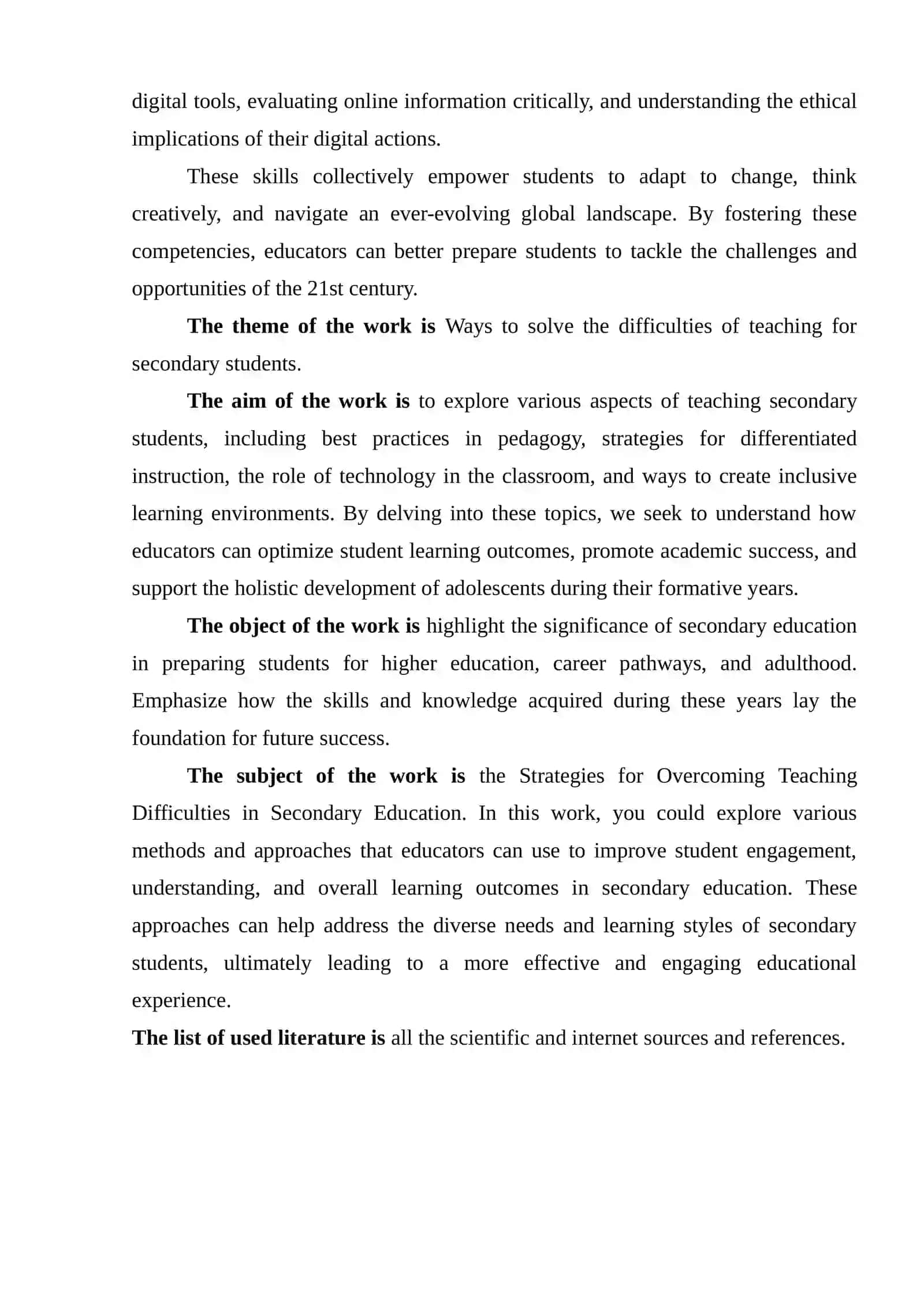 Common Difficulties of Teaching English in Secondary School 4