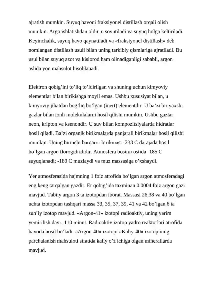 Argon elementi 4