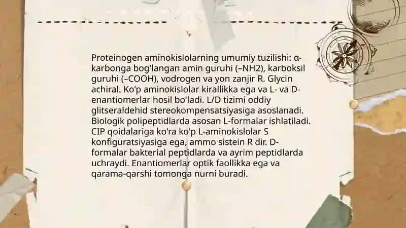 Proteinogenli aminokislotalar 4