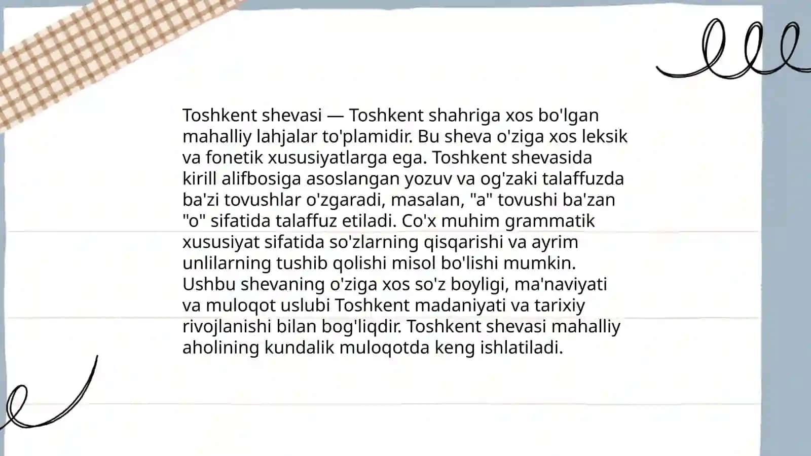O'zbek shevalarining tasnifi 4