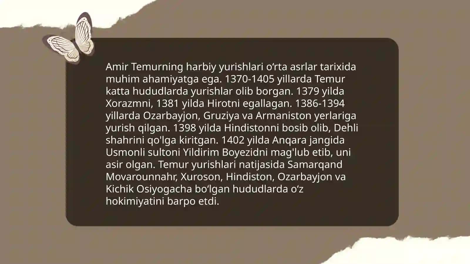Amir Temur hayoti va bolaligi 4