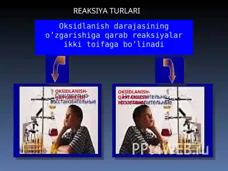 OKSIDLANISH-QAYTARILISH REAKSIYALARI 4