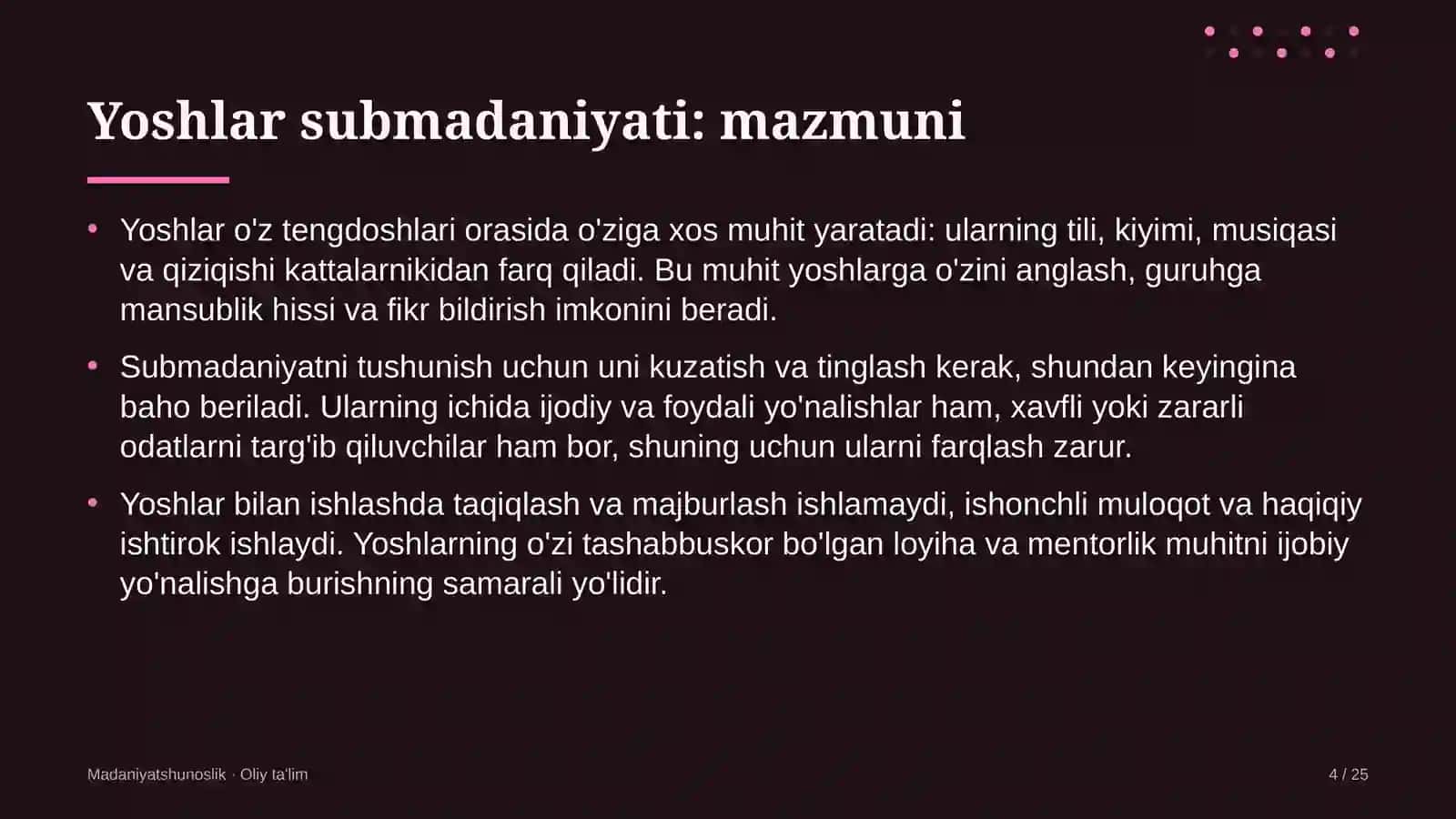 Konsullik muassasalarida yoshlar submadaniyati 4