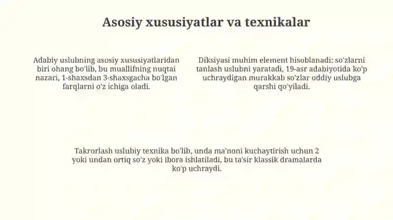 Adabiy uslublar: Ta'rif va tarix 4