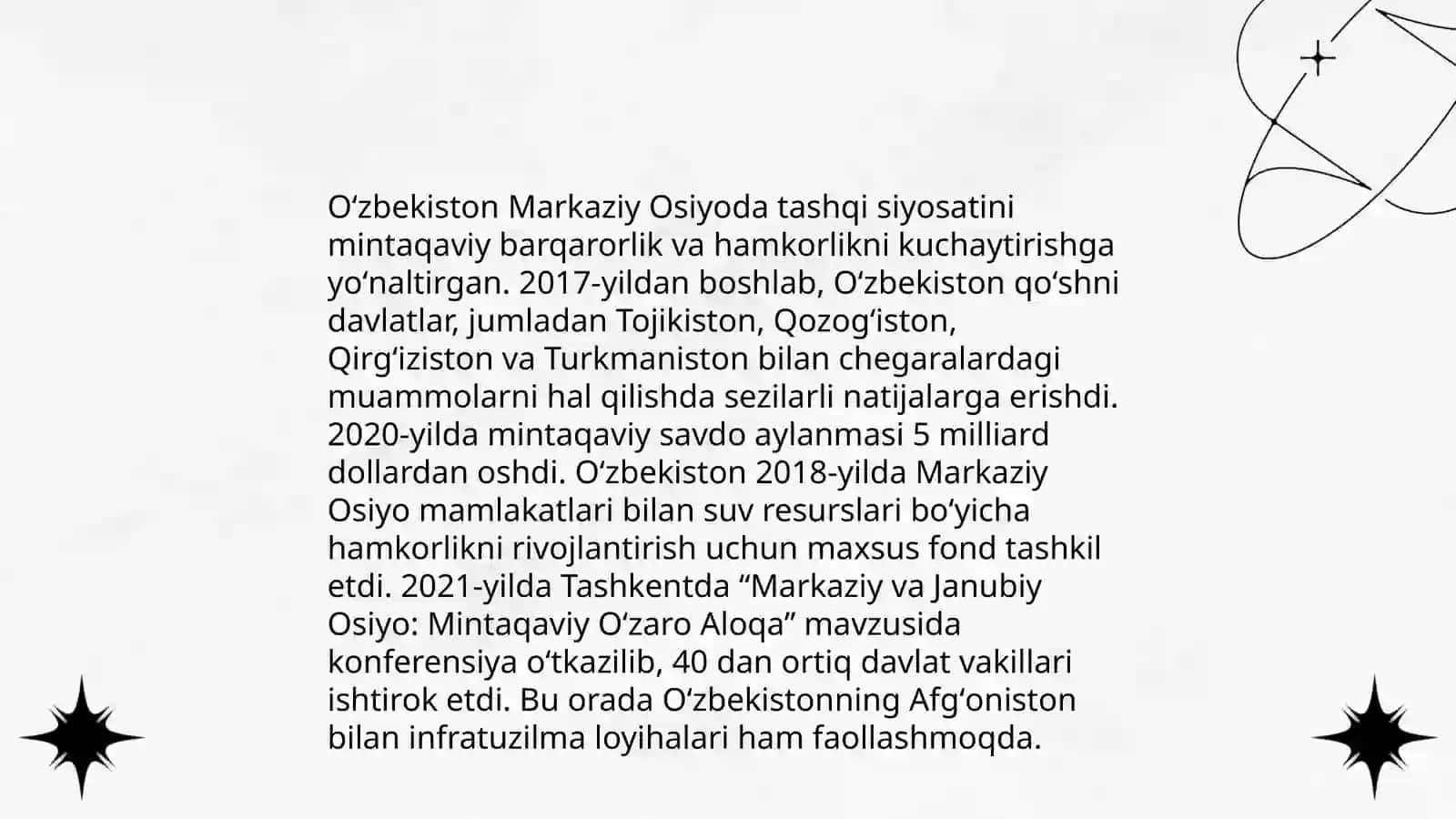 Oʻzbekiston va BMT amaliy munosabatlari 4