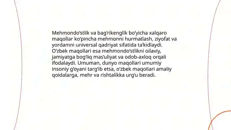 Dunyo xalqlari maqol va matallarini o’zbek xalq maqollari bilan qiyoslash 4