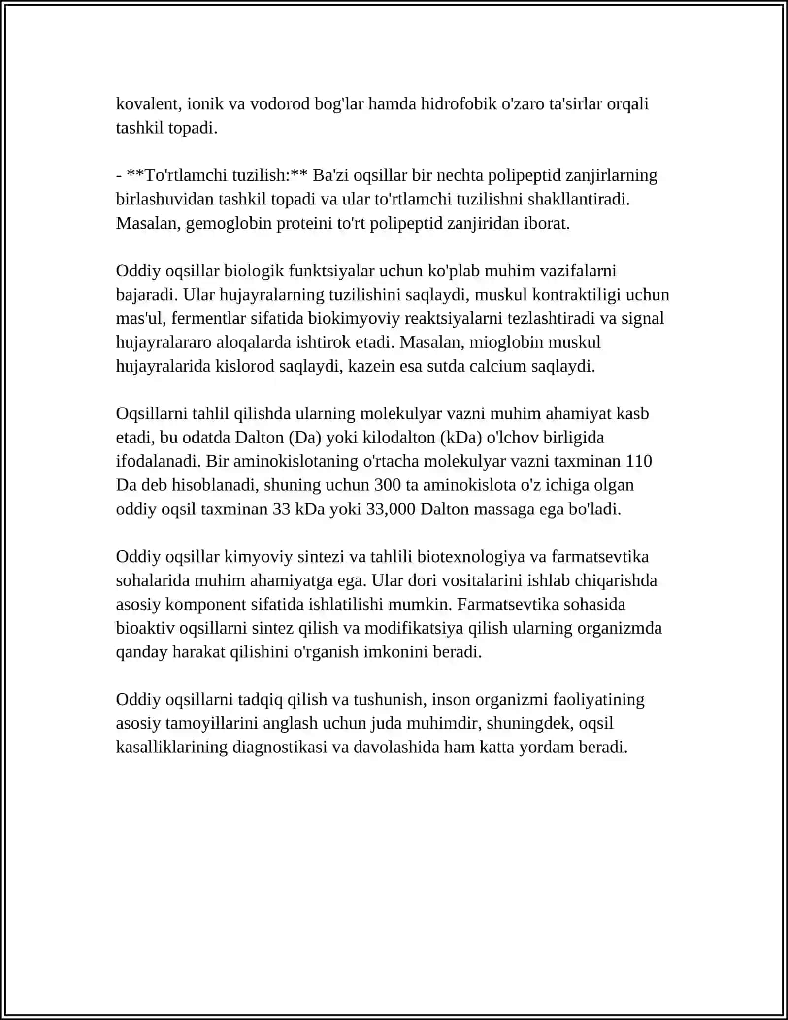 Oddiy Oqsillar 4