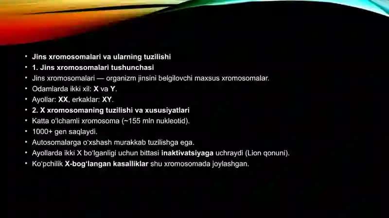 Jins genetikasi 4