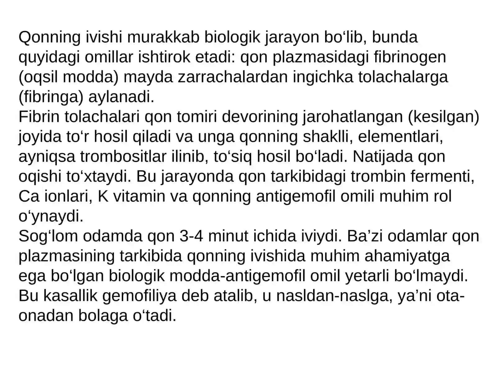 Normal qon ivish tizimi 4