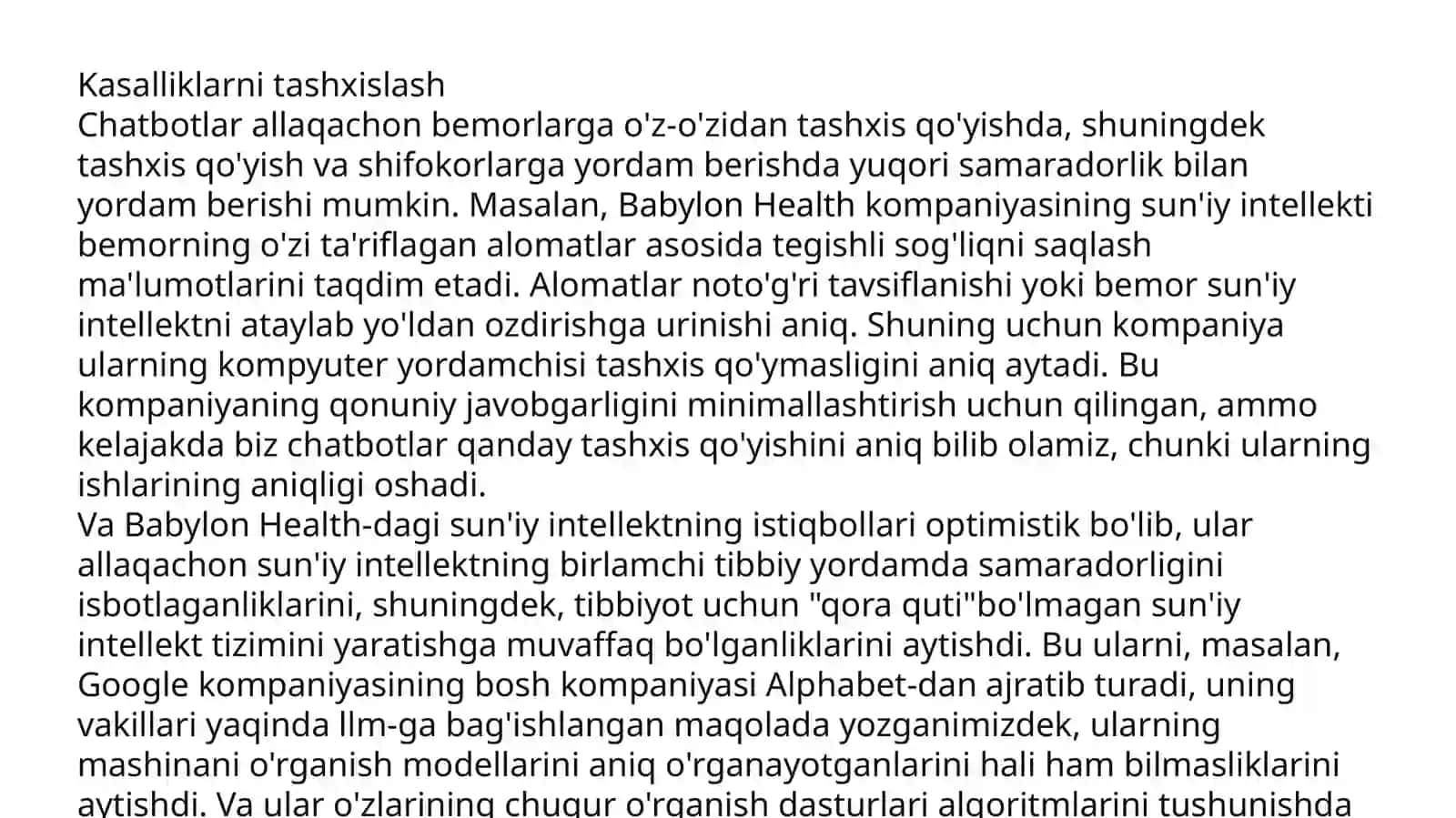 Tibbiyotda sun’iy intellekt 4
