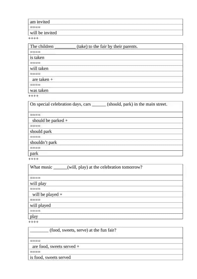 Modal verbs exercise 4