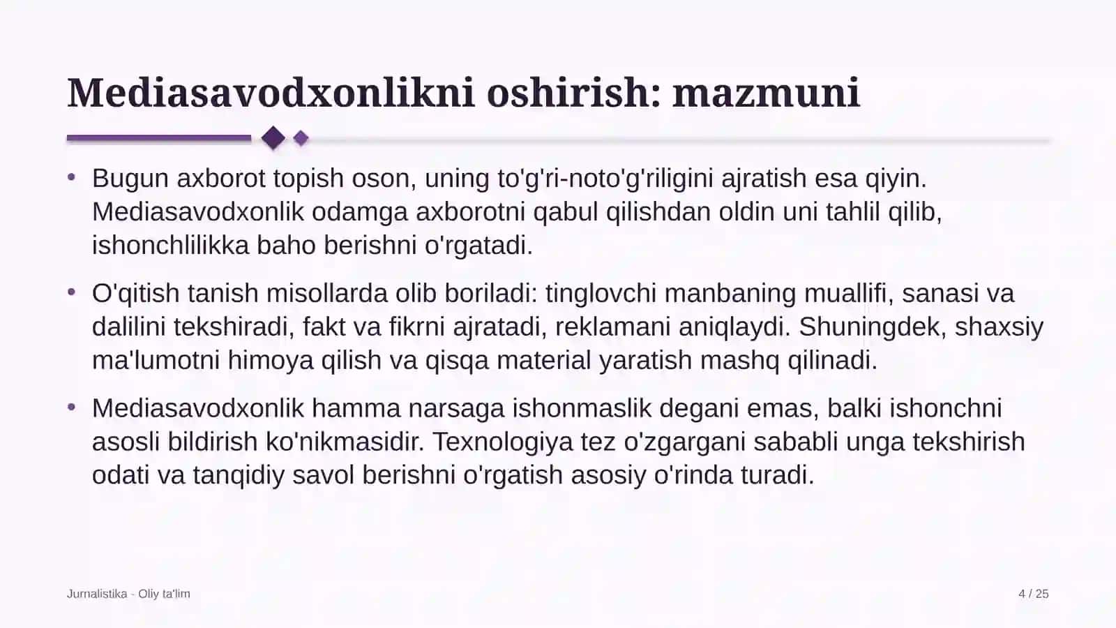 Burg'ulash korxonalarida mediasavodxonlikni oshirish 4