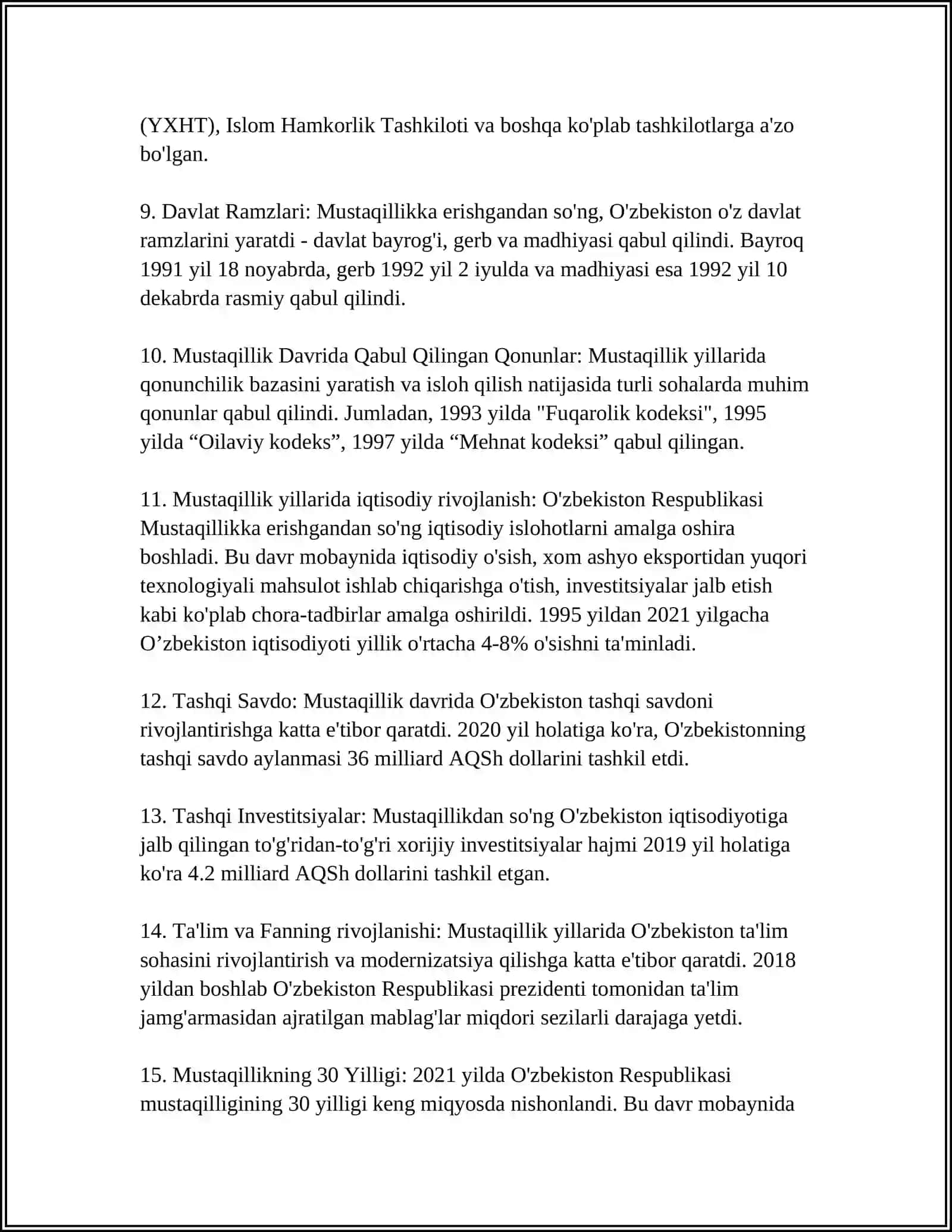 O'ZBEKISTONNING YANGI TARIXI 4