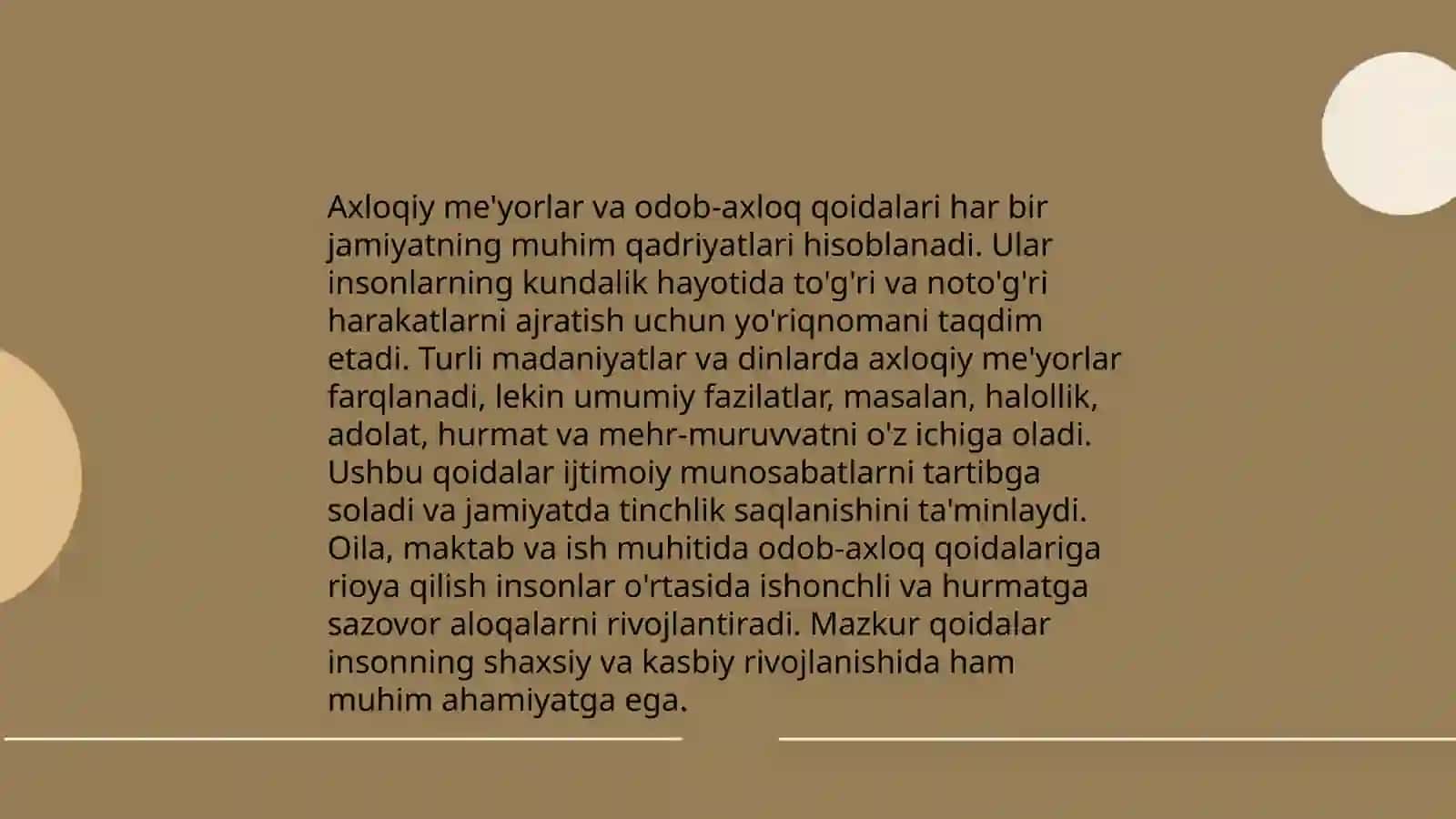 Manaviy va axloqiy tarbiya ekalogik va estetik tarbiya 4