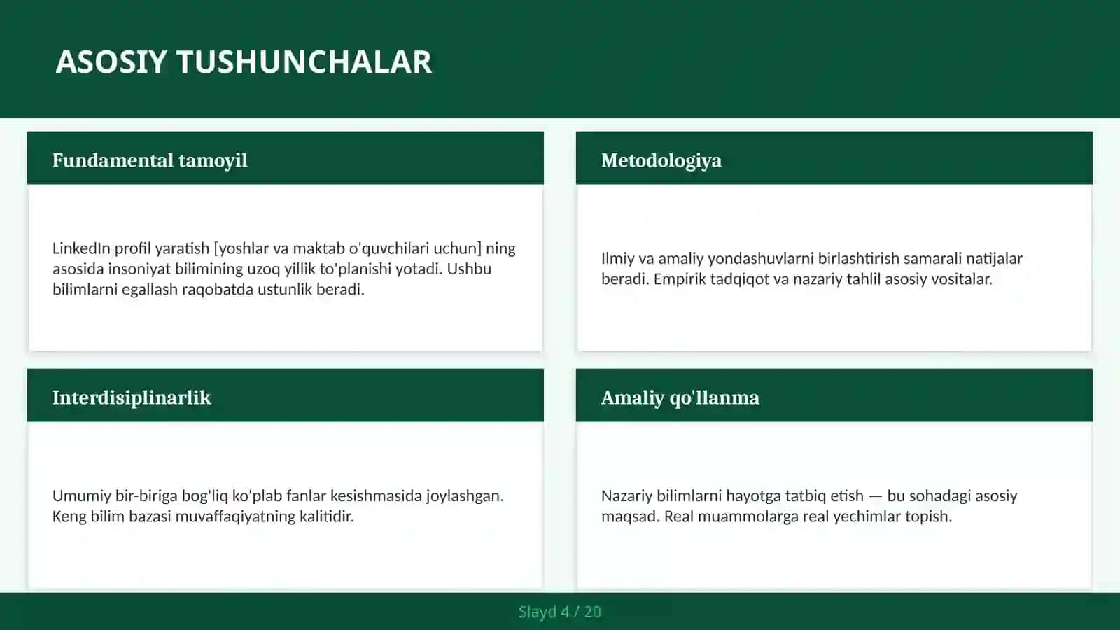LinkedIn profil yaratish [yoshlar va maktab o'quvchilari uchun] 4