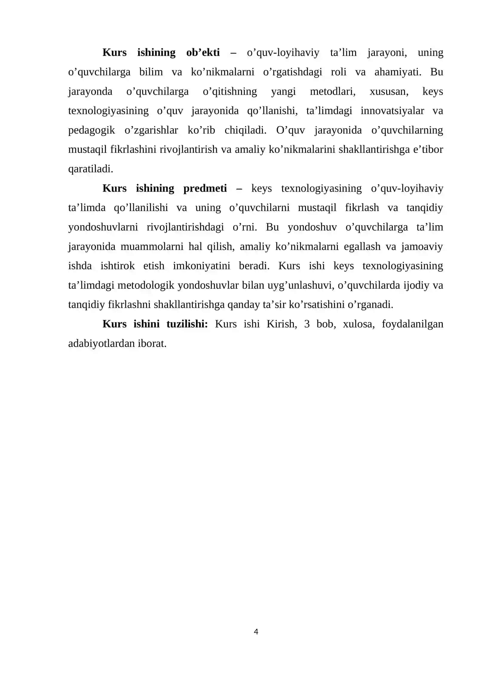 Ta’limda keys texnologiyasi. O’quv-loyihaviy ta’limning asosiy tamoyillari 4