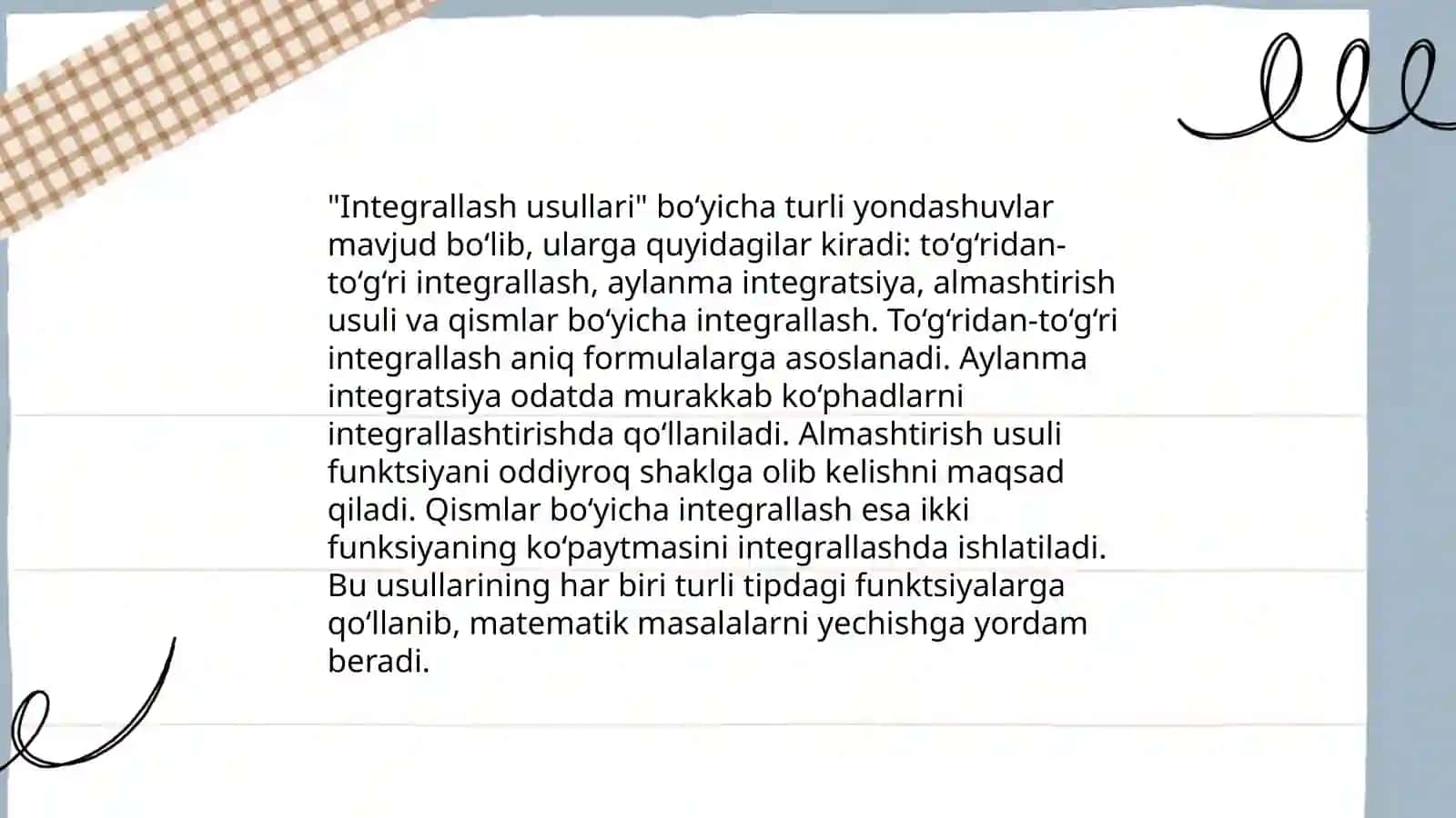Integrallar nazariyasi 4